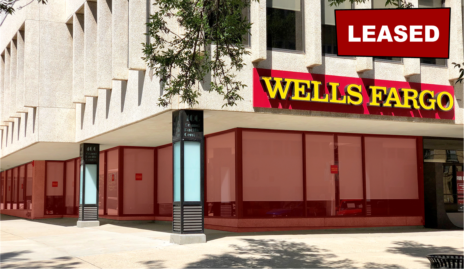 LEASED: GRAND PACIFIC CENTER - STREET LEVEL CORNER OFFICE